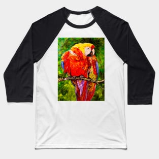 Parrot with coffee bean Baseball T-Shirt